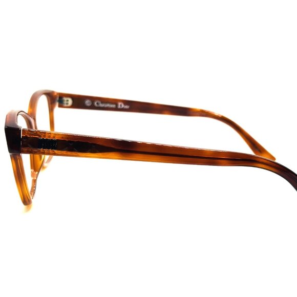 NEW CHRISTIAN DIOR LADYDIORO2 SX7 Light Havana Eyeglasses 55mm 15 145 - Picture 5 of 9
